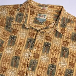 Reyn Spooner Men's XXL ?  Orange Red Hawaiian Floral Aloha Regency Cotton Lawn
